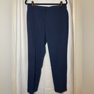NWT Alfani Modern Navy Blue Essential Straight Leg w Stretch Size 10PS